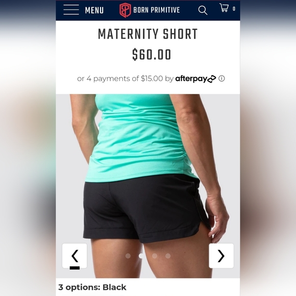 Born primitive maternity short - Picture 2 of 4